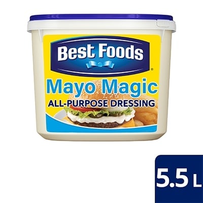 Best Foods Mayo Magic 5.5L - From sandwich spreads and dips to dressing and sauces, update your menu with the creamy deliciousness of Best Foods Mayo Magic.